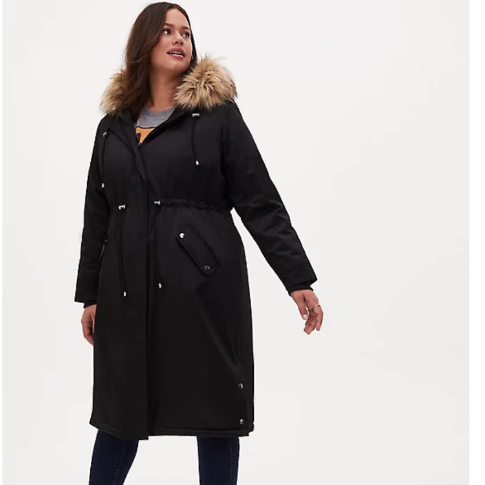 NWT Torrid nylon longline parka Size 6 (30W) Coat